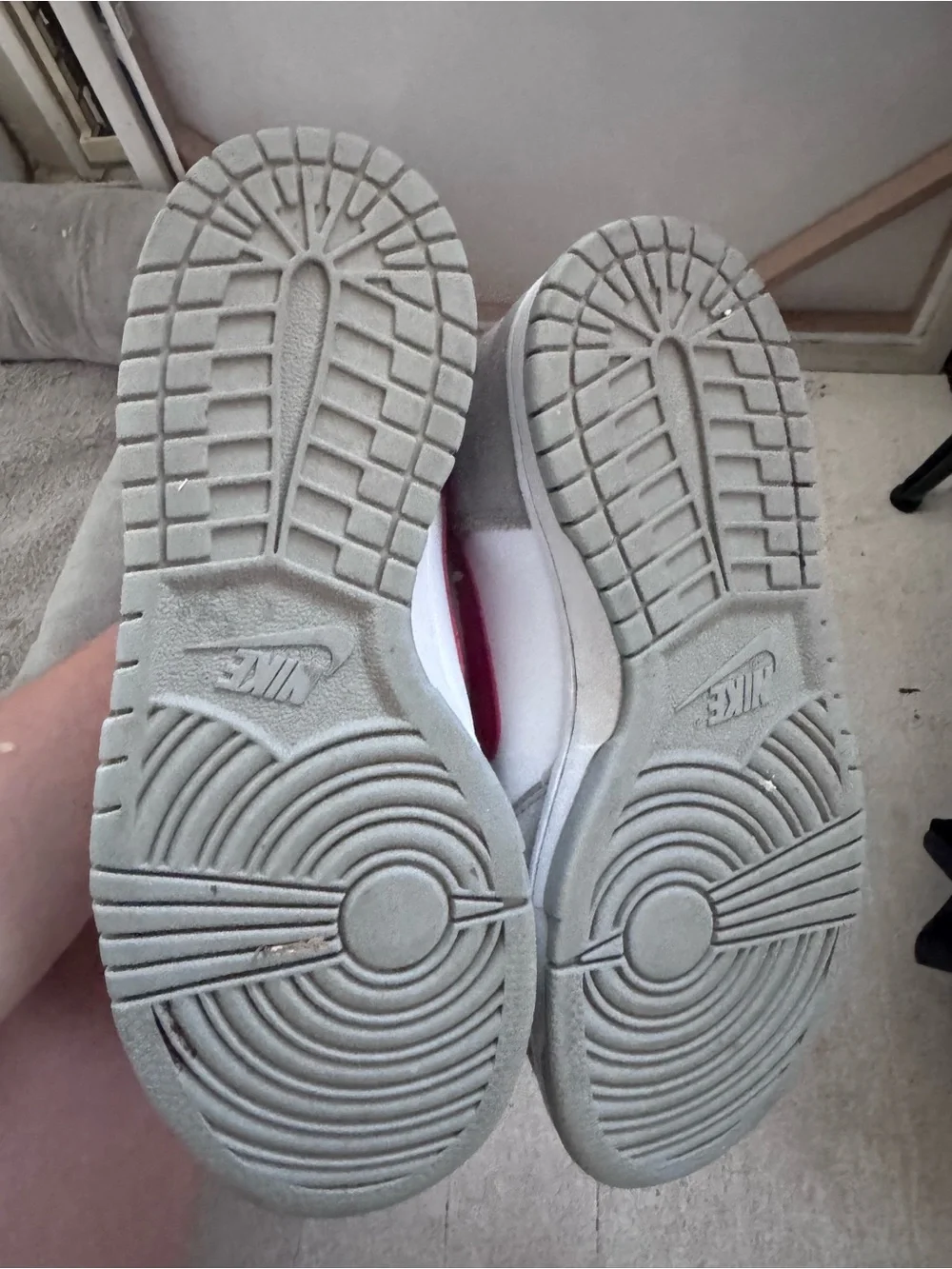 Nike Kids High-Top Sneakers Gray White Nike Dunk Nike Club/First Use